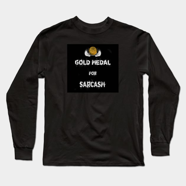 Gold Medal for Sarcasm Award Winner 3D Long Sleeve T-Shirt by PlanetMonkey